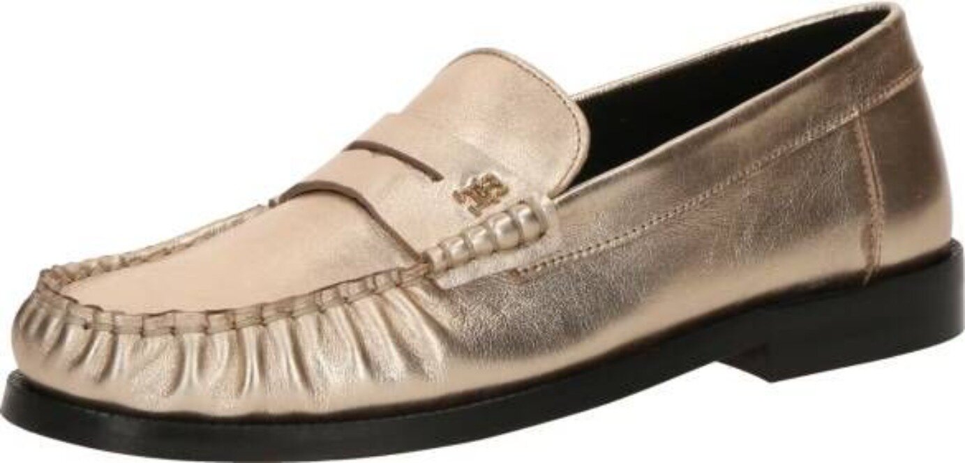Мокасины TOMMY HILFIGER, размер 37 EU, золотистый — фото 1