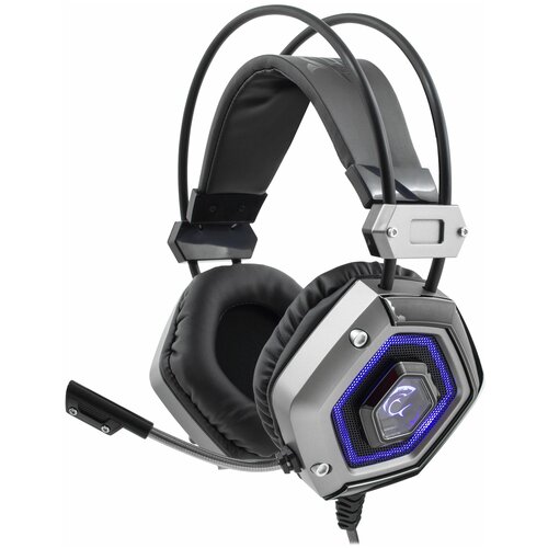 Проводная игровые наушники подсветка RGB White Shark GH-1841 Lion silver гарнитура 383800₽