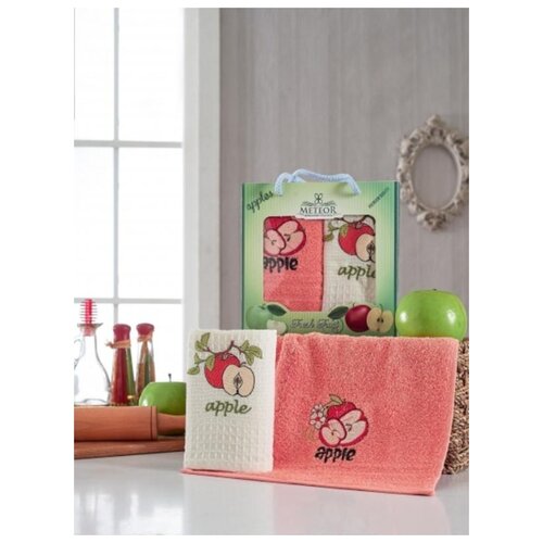 фото Набор вафельных кухонных полотенец; метеор -9659; размеры: 30 х 50 (2 шт) meteor