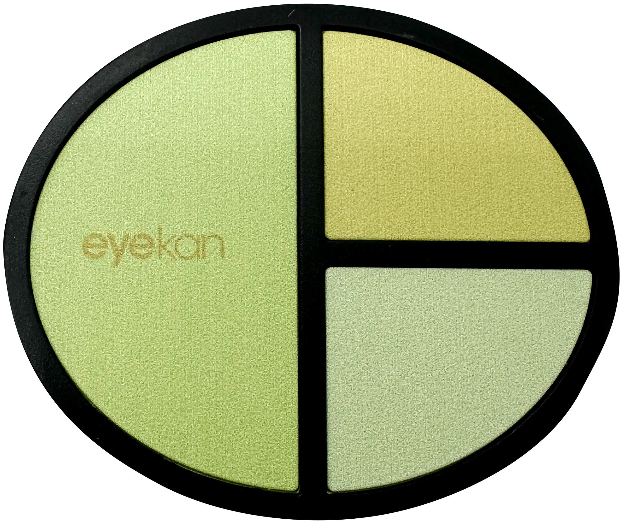 Контейнер для контактных линз Eyekan с зеркалом, пинцетом, присоской и флаконом для раствора "Three colors", желтый