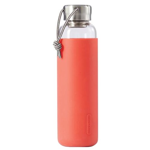 фото Бутылка для воды black + blum glass water bottle 0.6 стекло, металл, силикон coral