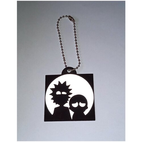 Светоотражающий брелок\фликер Светлый элемент Рик и Морти,белый