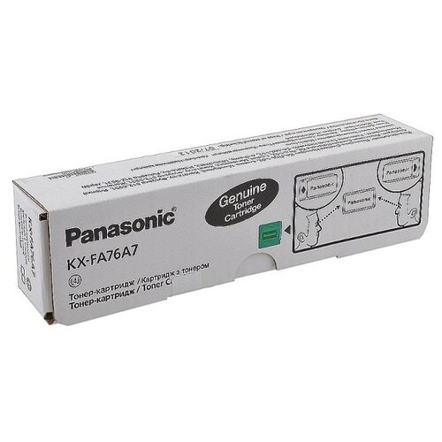 Panasonic KX-FA76A7, 2000 стр, черный тонер panasonic kx fa76a для panasonic kx fl501 502 503 523 flm553 flb753 758 2000 страниц