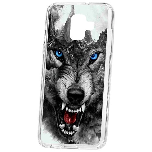 фото Чехол на samsung galaxy a6 (2018) a600f kruche print волк