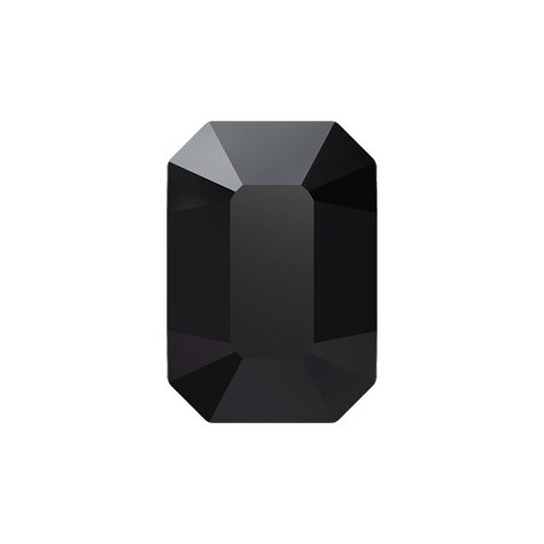 Бусина стеклянная 5514 цветн. 10.0 x 7.0 мм в пакете кристалл чёрный (jet 280)