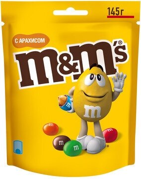 145Г драже M&M'S С арахисом