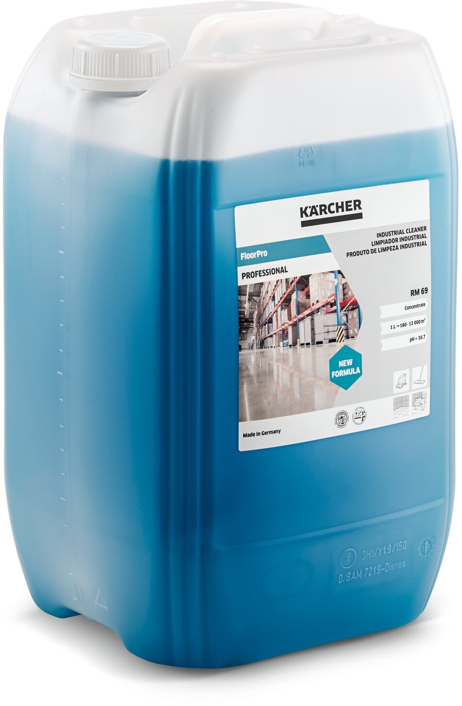 Средство для чистки полов FloorPro RM 69, 20 л, Karcher | 6.296-050.0