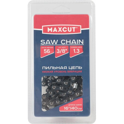 Цепь для бензопилы MAXCUT, 400мм, 56 зв. шаг 3/8 цепь maxcut 91lv 52e 3 8 1 3 52 звена блистер