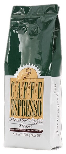 Кофе зерновой средней обжарки Mehmet Efendi ESPRESSO 1000гр