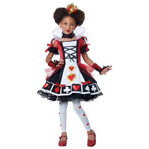 фото Костюм california costumes королева сердец 00373, красный/черный/белый, размер xs (4-6 лет)