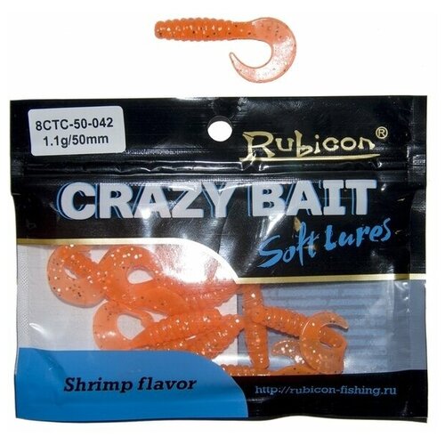 Съедобная силиконовая приманка RUBICON Crazy Bait CTC 1.1g, 50mm, цвет 042