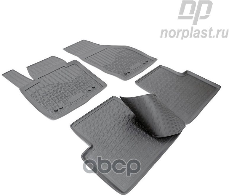 Коврики В Салон Полиуретан Norplast Audi Q3, 8U, 2011 Черный Комплект Npa11-C05-600 NORPLAST арт. NPA11-C05-600