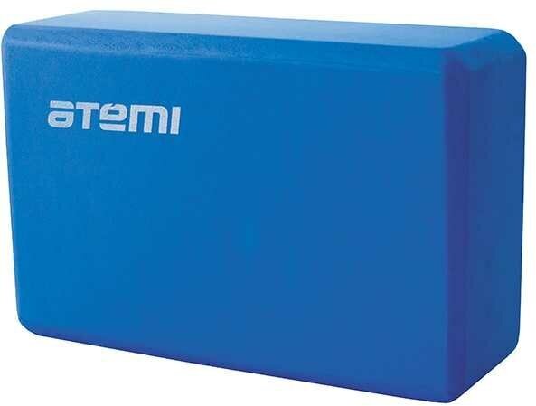 Блок для йоги Atemi, AYB01BE, 225х145х75, голубой