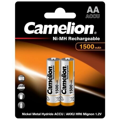 Camelion Aa-1500mah Ni-mh BL-2 (nh-aa1500bp2, аккумулятор,1.2В)