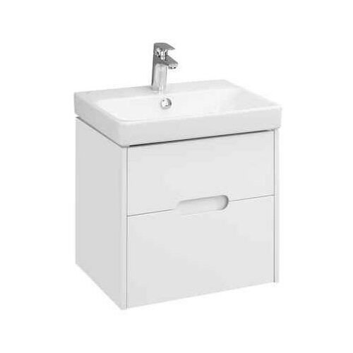 Тумба с раковиной AQUATON Оливия 55 белая матовая