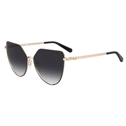 Солнцезащитные очки LOVE MOSCHINO, прямоугольные, оправа: металл, для женщин, золотой