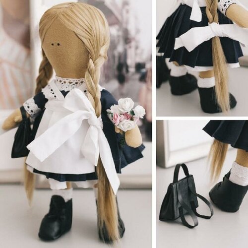 Набор для шитья. Интерьерная кукла «Школьница Нинель», 30 см набор для шитья интерьерная кукла стефани 30 см