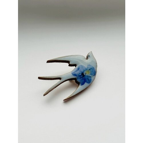 Брошь Verba эпоксидная смола голубой 618₽