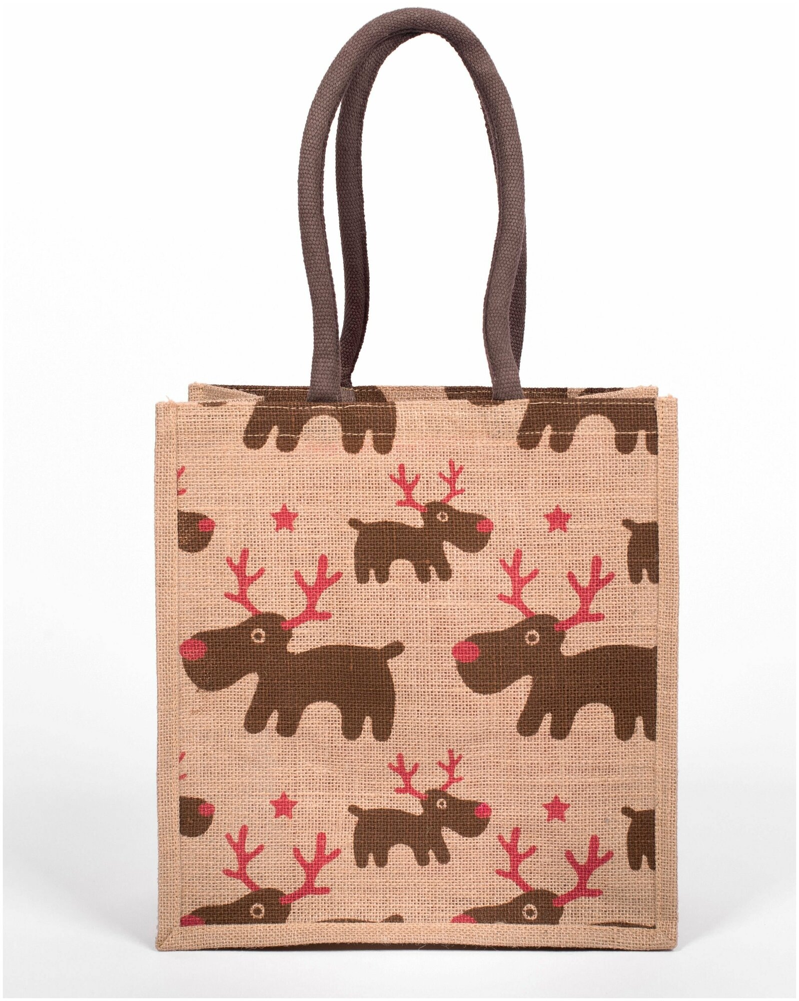 фото Джутовая сумка "Олени"