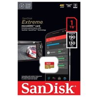 Карта памяти microSDXC 1Tb Sandisk Extreme UHS-I U3 V30 A2 (190/130 MB/s)