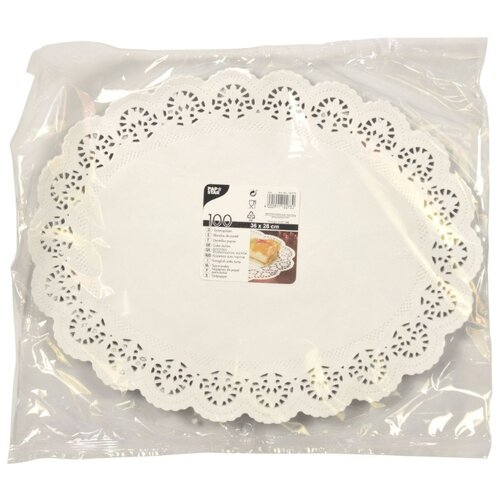 Салфетки сервировочные ажурные PAPSTAR, 28х36 см, 100 шт\уп