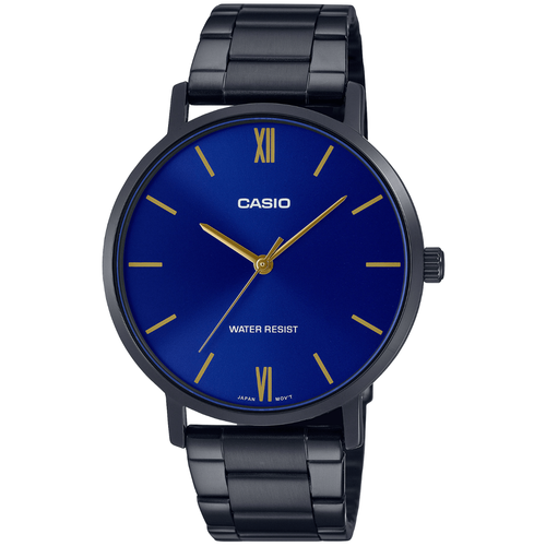 Наручные часы CASIO Collection MTP-VT01B-2B, черный, синий