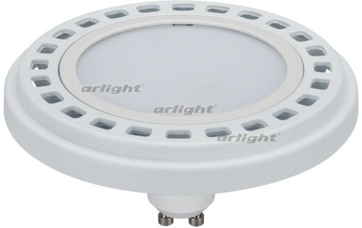 Лампа AR111-UNIT-GU10-15W-DIM Warm3000 (WH, 120 deg, 230V) (arlight, Металл)