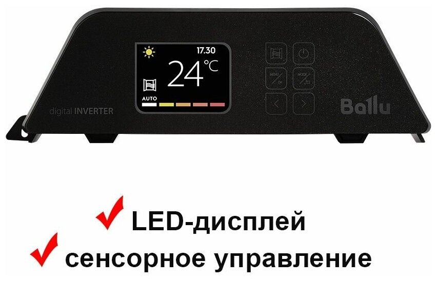 Конвектор электрический Ballu Apollo digital INVERTER Space Black BEC/ATI-1502 - фотография № 14