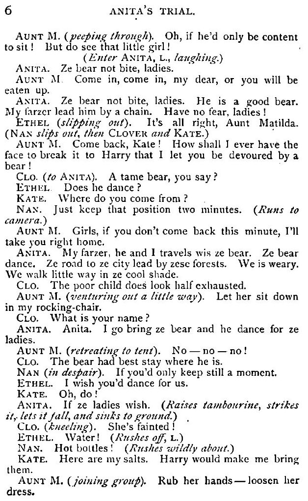 Anita's trial or Our girls in camp, a comedy in three acts for female characters only - фото №3