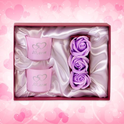 Набор подсвечников 10 лет вместе