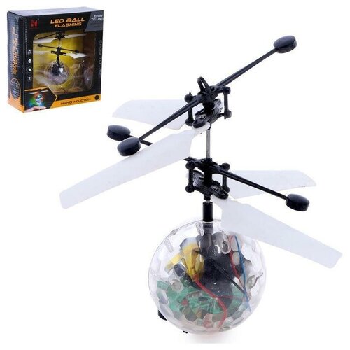 Летающий шар Супербол, свет, работает от аккумулятора летающий миньон летающая игрушка