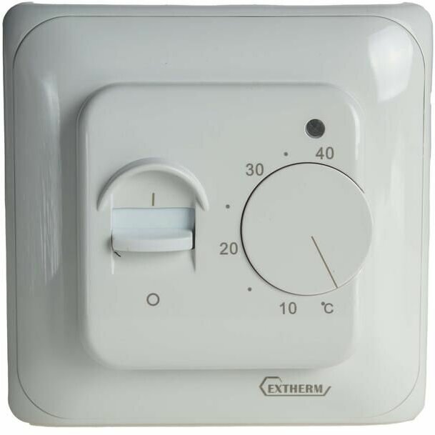 Термостат механический MT-26 (OTN-1991; RTC 70.26; MST-1; R70XT; MTT-2; M5.713) 16А 3.6кВт для теплых полов датчик пола бел. Extherm MT26