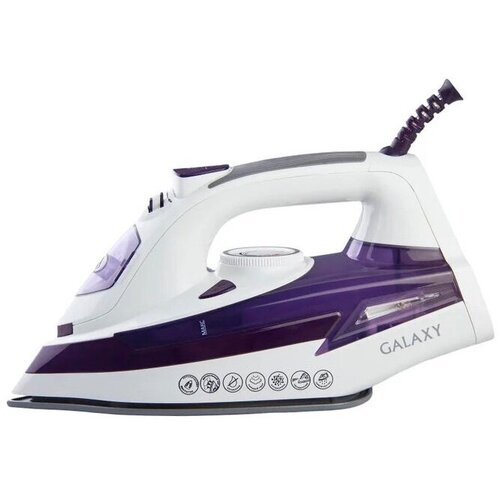 Утюг Galaxy Line GL 6106 2200Вт белыйфиолетовый 386000₽