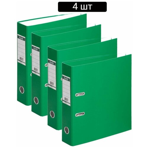 Папка-регистратор BANTEX ECONOMY, 70мм, зеленый, карман на коришке, 4 комплекта