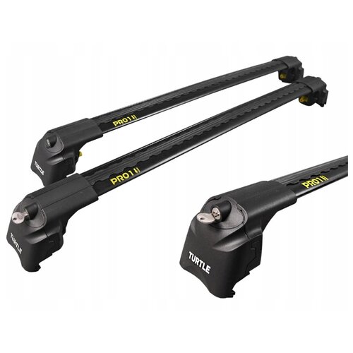 фото Багажник на крышу turtle air-3, черные аэро дуги на хонда срв 4 (с интегрированными рейлингами) 2012-2018, арт:14.tur.01.12.a3.b can otomotiv