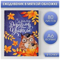 Ежедневник «Самому Дорогому учителю», мягкая обложка, А6, 80 листов ТероПром 7888644