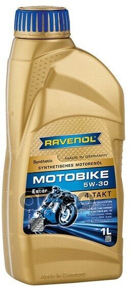 Моторное Масло Ravenol Motobike 4-T Ester Sae 5W-30 (1Л) New Ravenol арт. 117110100101999