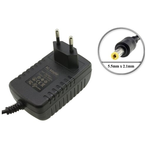 Адаптер (блок) питания 22V, 0.5A - 23V, 0.4A, 5.5mm x 2.1mm (AC230040W), для зарядки дрели - шуруповерта Bort и др. устройств