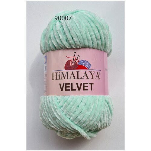 Пряжа Velvet 100% полиэстер 120м/100гр (90007) - 2 мотка himalaya пряжа velvet 100% полиэстер 120м 100гр 90006