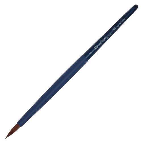 Кисть Roubloff Blue round,синтетика,круглая, короткая ручка, №6, 1 шт., синий кисть roubloff blue round 6 синтетика 6 круглая короткая ручка 6 1 шт синий