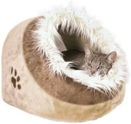 Домик для собак и кошек TRIXIE Minou Cuddly Cave 41х26х35 см бежевый/коричневый