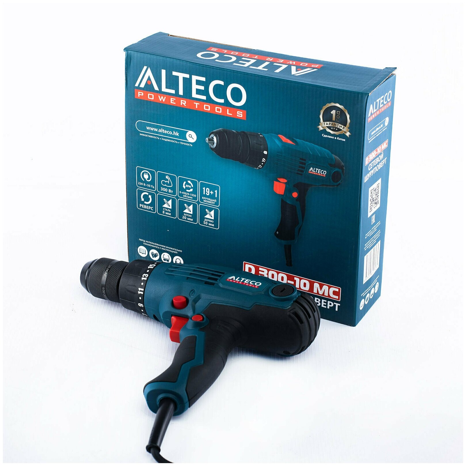 Сетевой шуруповёрт D 0328 (D 300-10 MC) ALTECO Alteco D 0328 D 300-10 MC - фотография № 4
