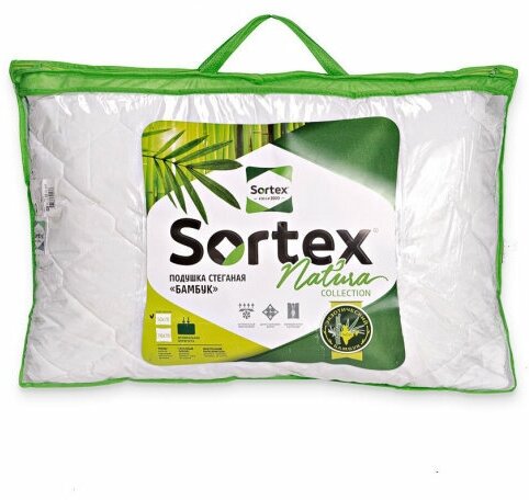 Подушка Sortex Natura Бамбук стеганая