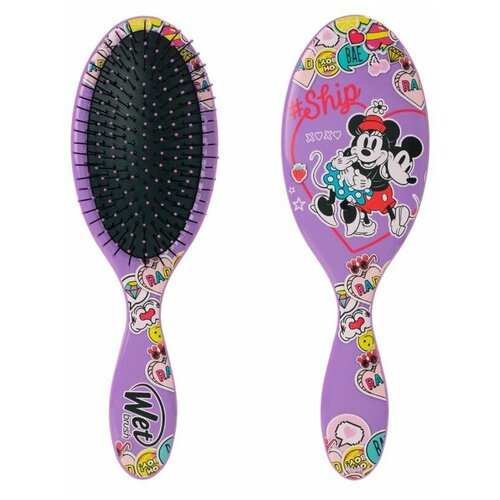 щетка wet brush mini для спутанных волос раскладная фиолетовая Wet Brush Расчёска для спутанных волос Disney Classics So In Love Mickey