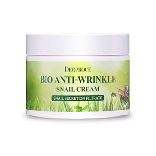 Deoproce Bio Anti-Wrinkle Snail Cream Крем против морщин с экстрактом улитки для лица, 100 г биокрем против морщин с экстрактом улитки deoproce anti wrinkle snail cream 100гр