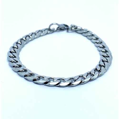 фото Браслет-цепочка, металл, размер 20 см, серебряный нет бренда