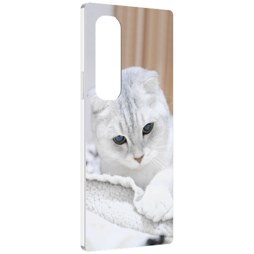Чехол MyPads кошка чаузи для Samsung Galaxy Z Fold 4 (SM-F936) задняя-панель-накладка-бампер чехол mypads кошка чаузи для samsung galaxy xcover pro 1 задняя панель накладка бампер
