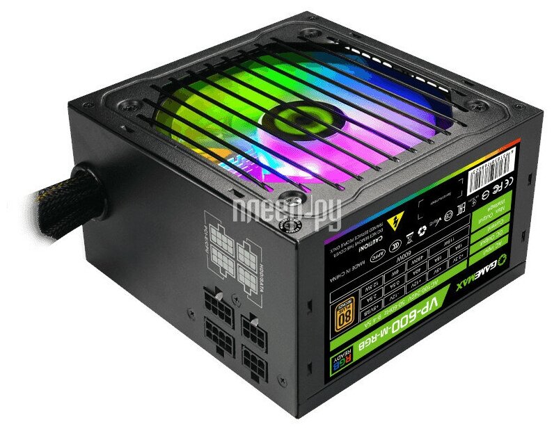 GameMax ATX 600W VP-600-RGB-MODULAR