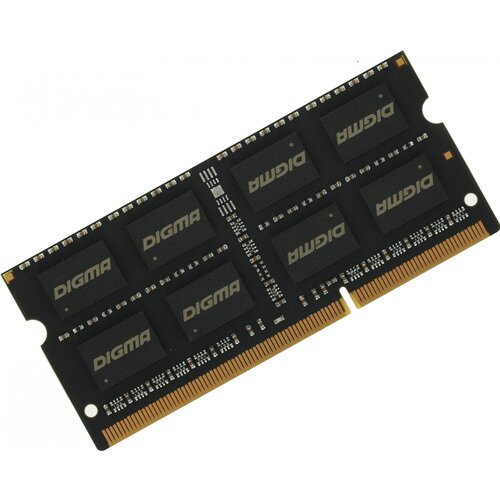 Память DDR3 8Gb 1600MHz Digma DGMAS31600008D RTL PC3-12800 CL11 SO-DIMM 204-pin 1.5В dual rank память ddr3l 4gb 1600mhz kingspec ks1600d3n13504g rtl pc3 12800 cl11 so dimm 204 pin 1 35в