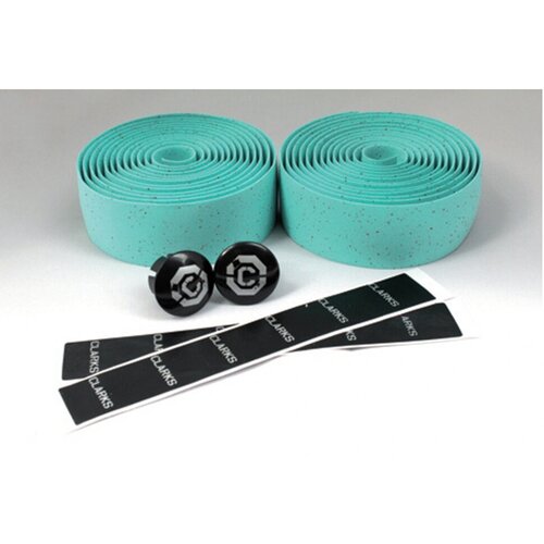 фото Лента на руль велосипедный 3-161 chbt корковая+крепеж+заглушки на руль велосипедный зеленая clarks clark's